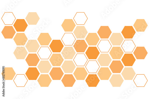 Honeycomb abstract artwork, beehive pattern for decoration, hive symbol for fabric design