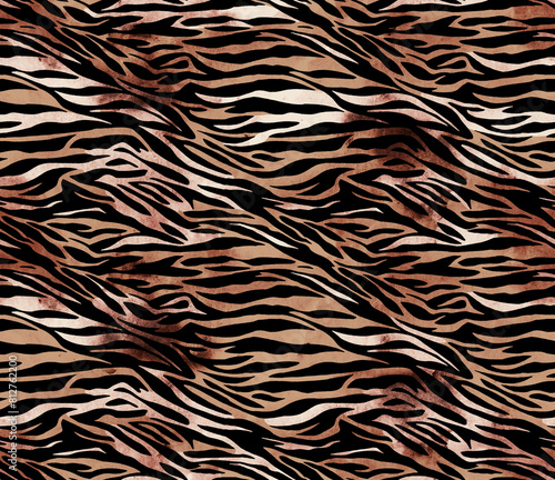   nk effect  brush   zebra  texture print. Seamless patterns.