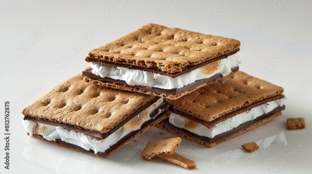A delicious, toasted s'more is the perfect treat for any occasion. A delicious, toasted s'more is the perfect treat for any occasion.
