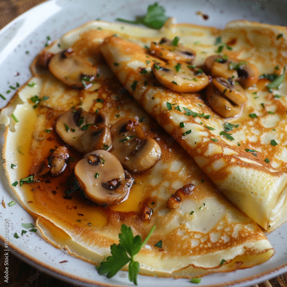 crepe with chocolate crepe with chocolate