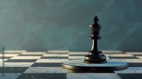 Chess game, winner king! Copy Space,Space for Text,Generative AI,チェスゲーム、勝者キング！、コピースペース,テキスト用スペース,Generative AI,