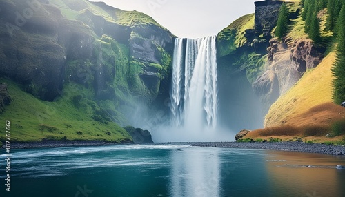 beautiful waterfall photo