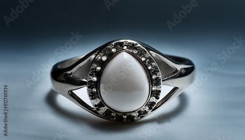 jewelry ring on a white background close up