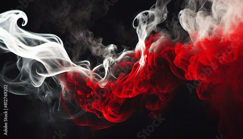 red white and black smoke