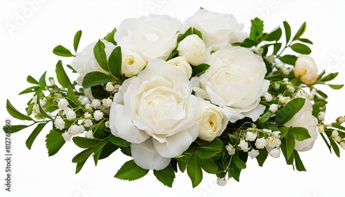 white bouquet png ai generated illustration photo