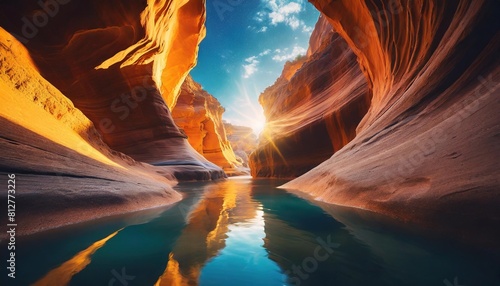antelope canyon in arizona near page art and travel concept
