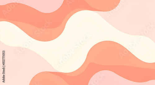 A pink and white background with a wave pattern. Generative AI