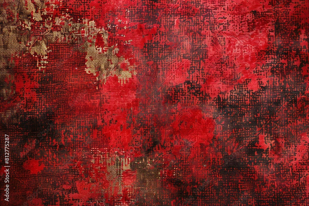 Illustration of red fabric background image red velvet texture, high quality, high resolution