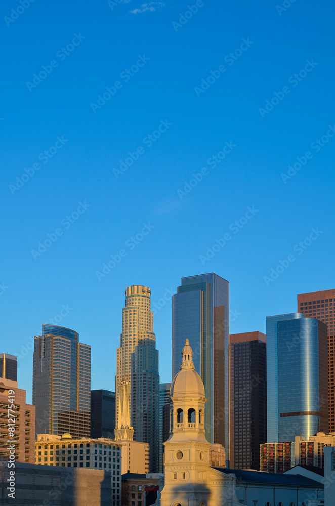 Los Angeles skyscrapers in the center Los Angeles skyscrapers in the center