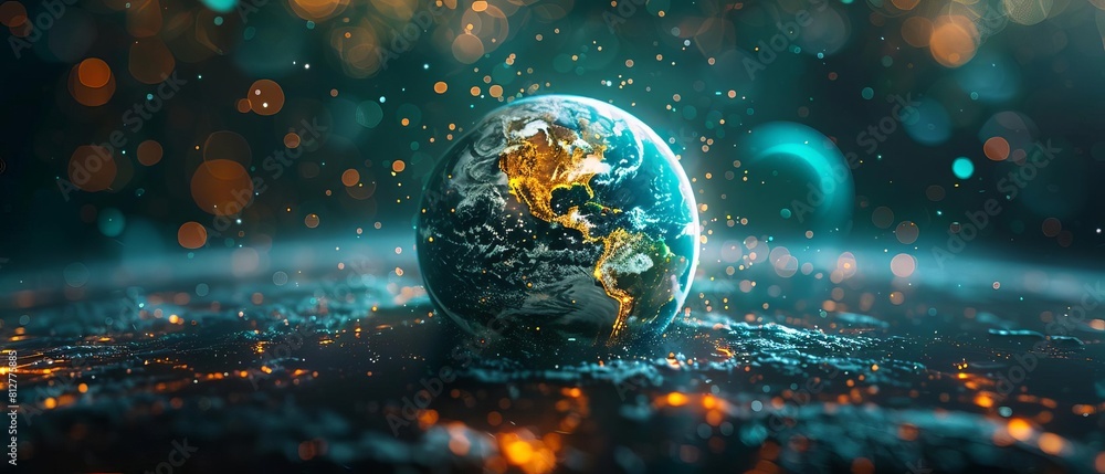 Realtime holographic visualization of climate change data, with 