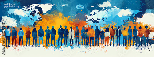 Crafting a Digital Legacy. Creating a Timeless Vector Illustration for World Population Day
