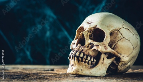 halloween zombie skull