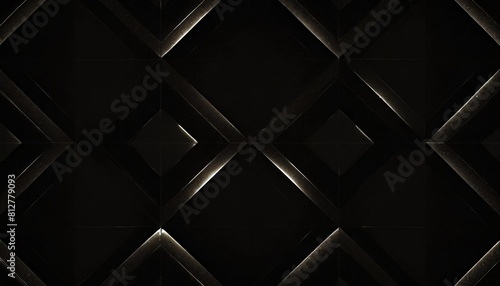 3d black diamond pattern abstract wallpaper on dark background digital black geometric triangular gradient shapes textured graphics poster background photo