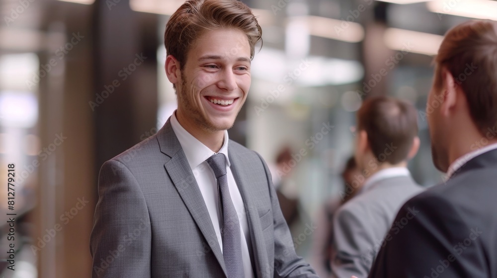 A Smiling Young Businessman