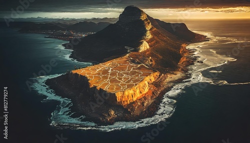map of the cape south africa in the 17th century photo
