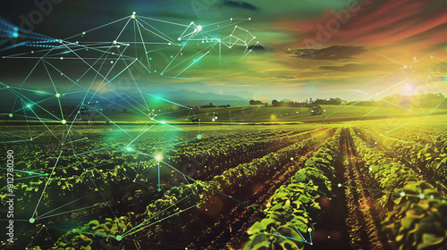 beautiful field smart farm concept soil health monitoring using cutting edge sensors and data driven analysis for sustainable crop production © Farhan