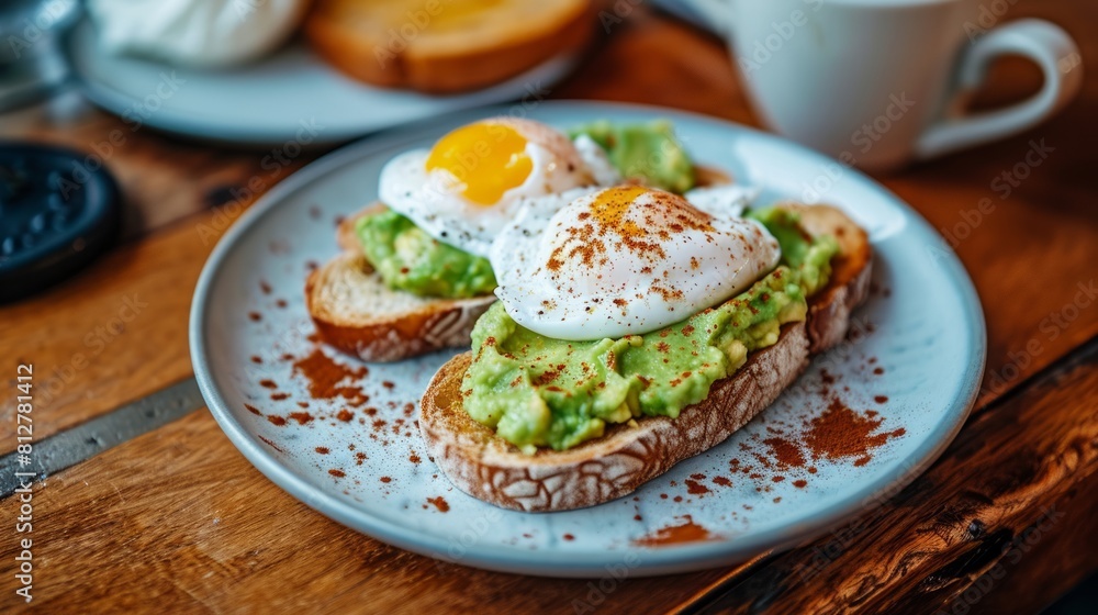 Avocado toast and coffee - my morning routine Avocado toast and coffee - my morning routine