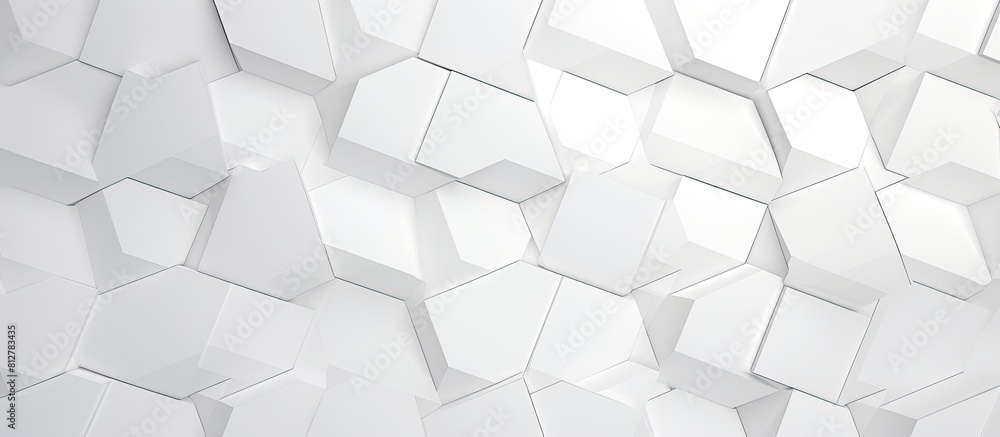 abstract white hexagon background - vector illustration for modern ...
