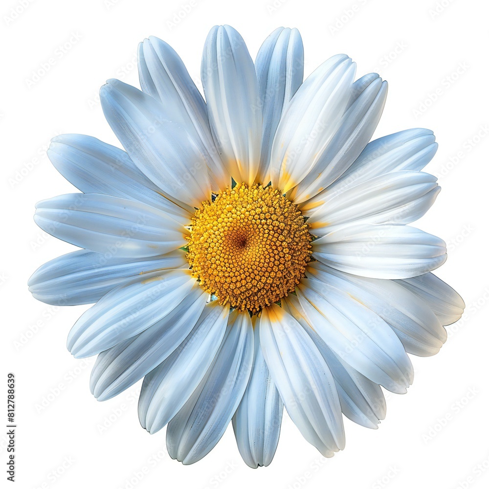 Daisy flower , isolated on white background , high quality, high resolution
