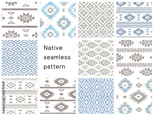 オルテガ　ネイティブ　南米　背景イラストセット