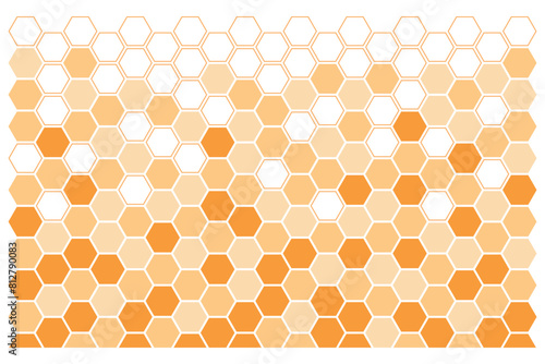 Honeycomb abstract artwork, beehive pattern for decoration, hive symbol for fabric design