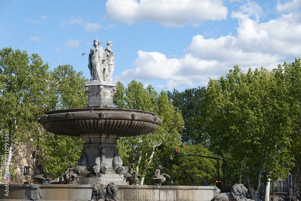 Fontaine de la Rotonde à Aix-en-Provence Fontaine de la Rotonde à Aix-en-Provence