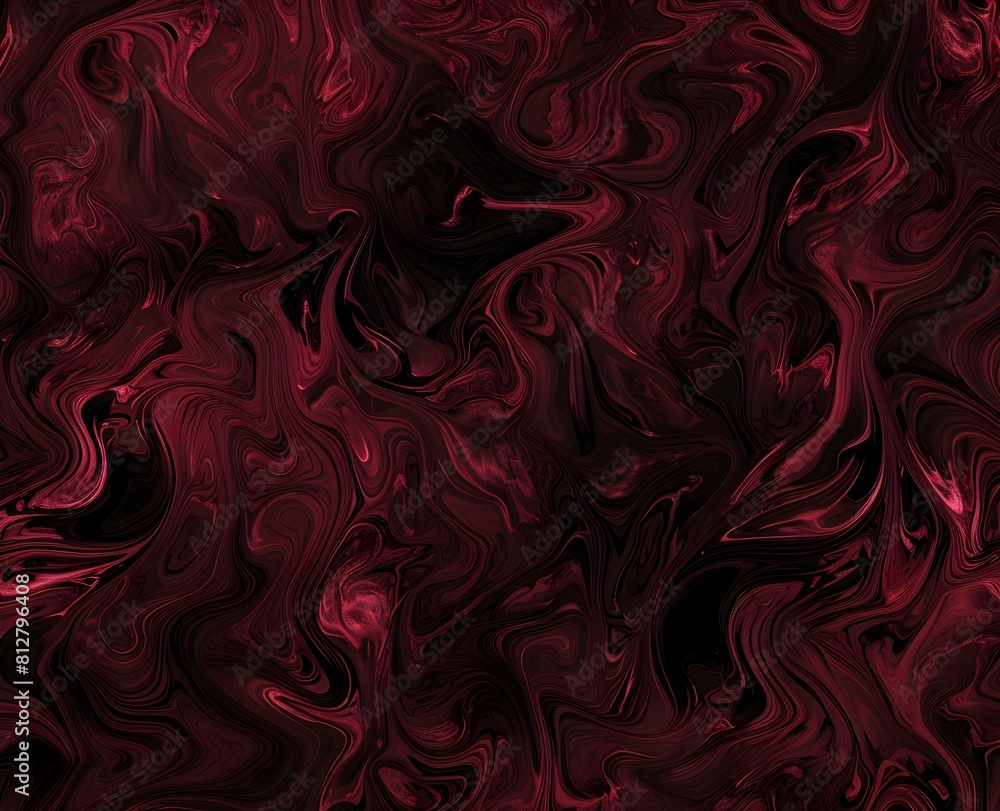 Red and black background with abstract waves, swirls, and patterns Red and black background with abstract waves, swirls, and patterns