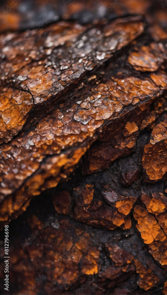 Nature's texture, Detailed close-up of dark red-orange-brown rock, perfect for backgrounds. Nature's texture, Detailed close-up of dark red-orange-brown rock, perfect for backgrounds.