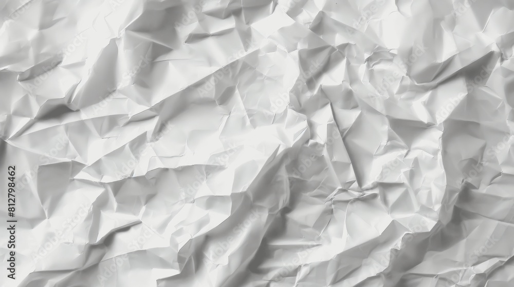 A white crumpled paper texture A white crumpled paper texture