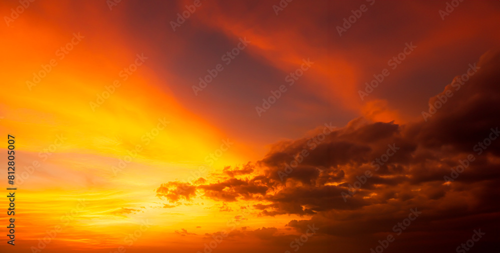 Fototapeta premium Gradient Overlay Orange Sky Evening Sunset Sunrise Pastel Soft Effect Background Pattern Abstract Texture Design Summer Nature Spring Light Beauty Template Yellow Color Wallpaper Tropical Colorful.