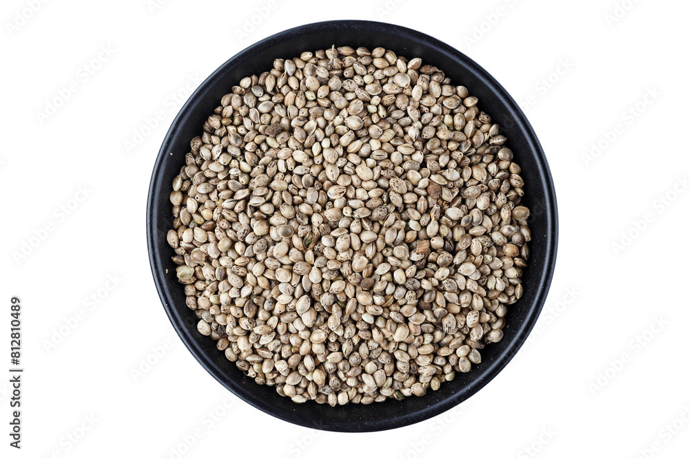 Hemp seeds isolated Hemp seeds isolated