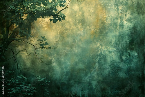Depicting a  grungy green background, high quality, high resolution photo