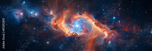 Stunning Cosmic Nebula: Awe-Inspiring View of the Universe for Adobe Stock