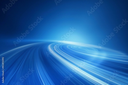 Abstract blue background with some smooth lines in it and some motion blur