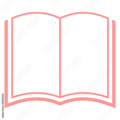 Simple book vector icon