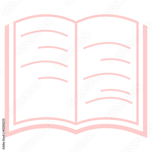 Simple book vector icon