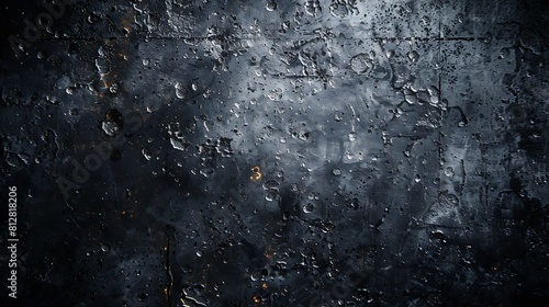 Abstract grunge black Background Texture Gloomy dirty old empty concrete wall Textured rough dark Surface Vintage Web banner or Wallpaper With Copy Space : Generative AI photo