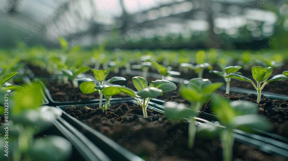Seedlings growing in greenhouses, showcasing the technology behind microgas to swirl water and air around plants for studying plant growth and development.
Seedlings growing in greenhouses, showcasing the technology behind microgas to swirl water and air around plants for studying plant growth and development.