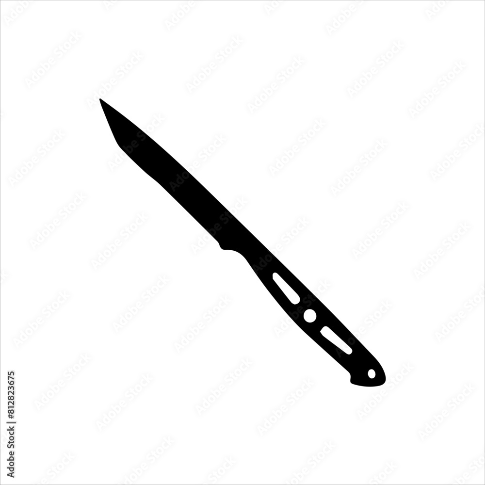 Dagger knife silhouette icon vector illustration isolated on white background Dagger knife silhouette icon vector illustration isolated on white background