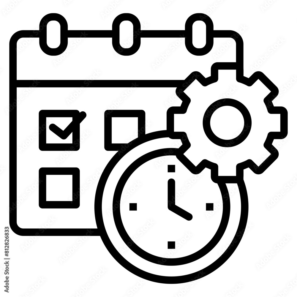 Time Management Icon Element For Design Time Management Icon Element For Design