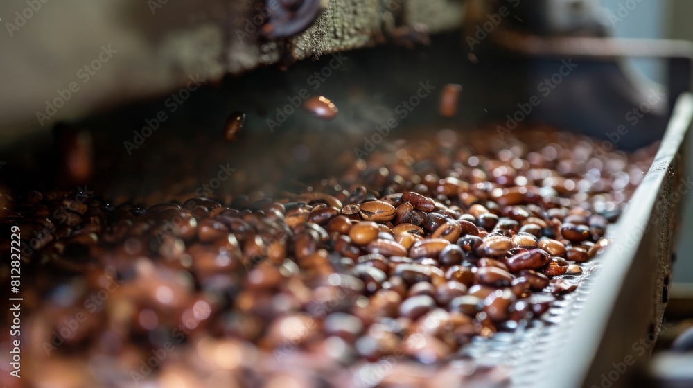 roasting coffee beans