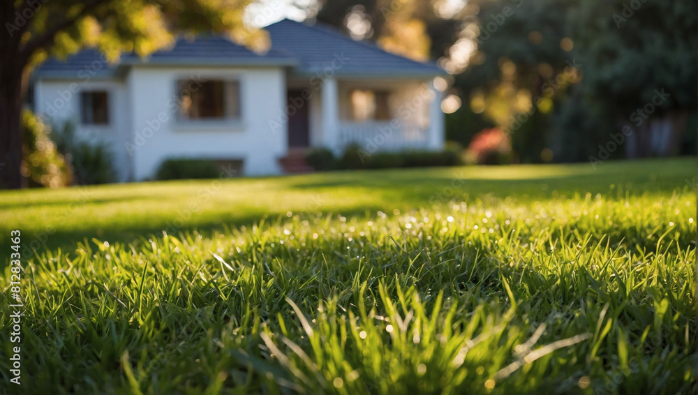 Pristine residential property with a recently mowed lawn, maintaining its inviting atmosphere. Pristine residential property with a recently mowed lawn, maintaining its inviting atmosphere.