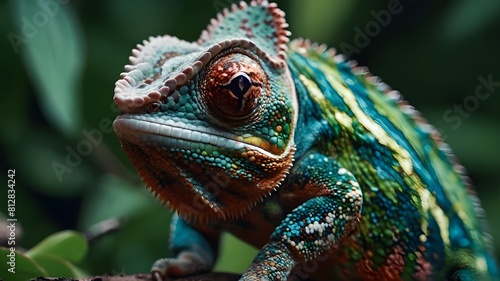 chameleon on a branch