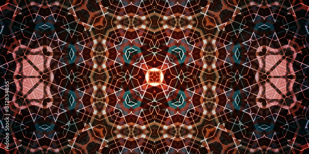 Fototapeta premium Seamless art pattern. Art background texture