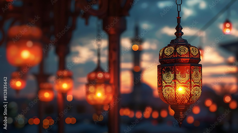 night background of ramadan lanterns hanging from a lamp post night background of ramadan lanterns hanging from a lamp post