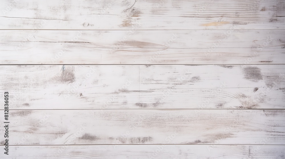 An aged white wooden background showing distinctive wood texture An aged white wooden background showing distinctive wood texture