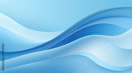 Abstract light blue wavy illustration background