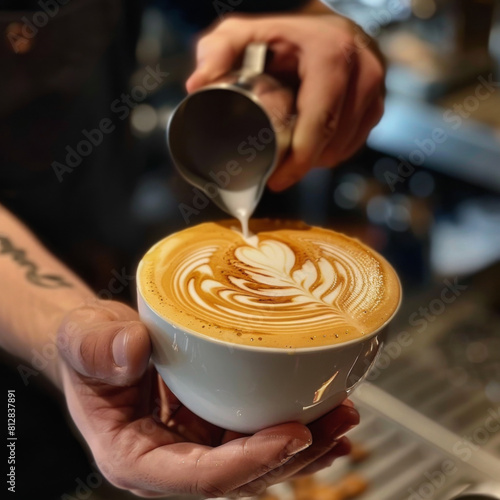 barista make cappuccino