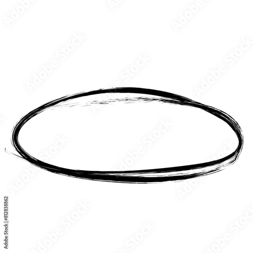 Hand drawn oval highlight 