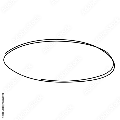 Hand drawn oval highlight 